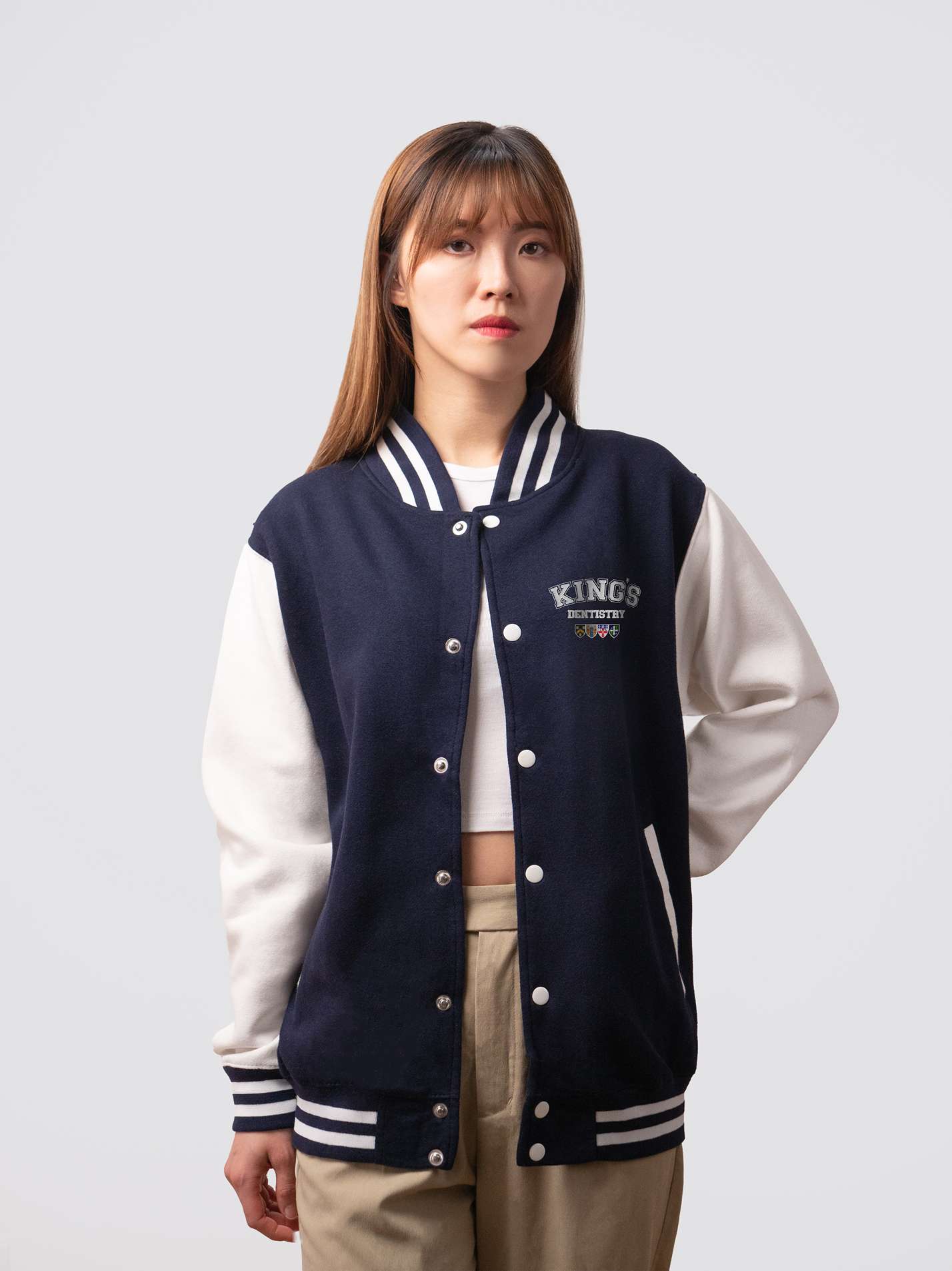 The society deals varsity jacket