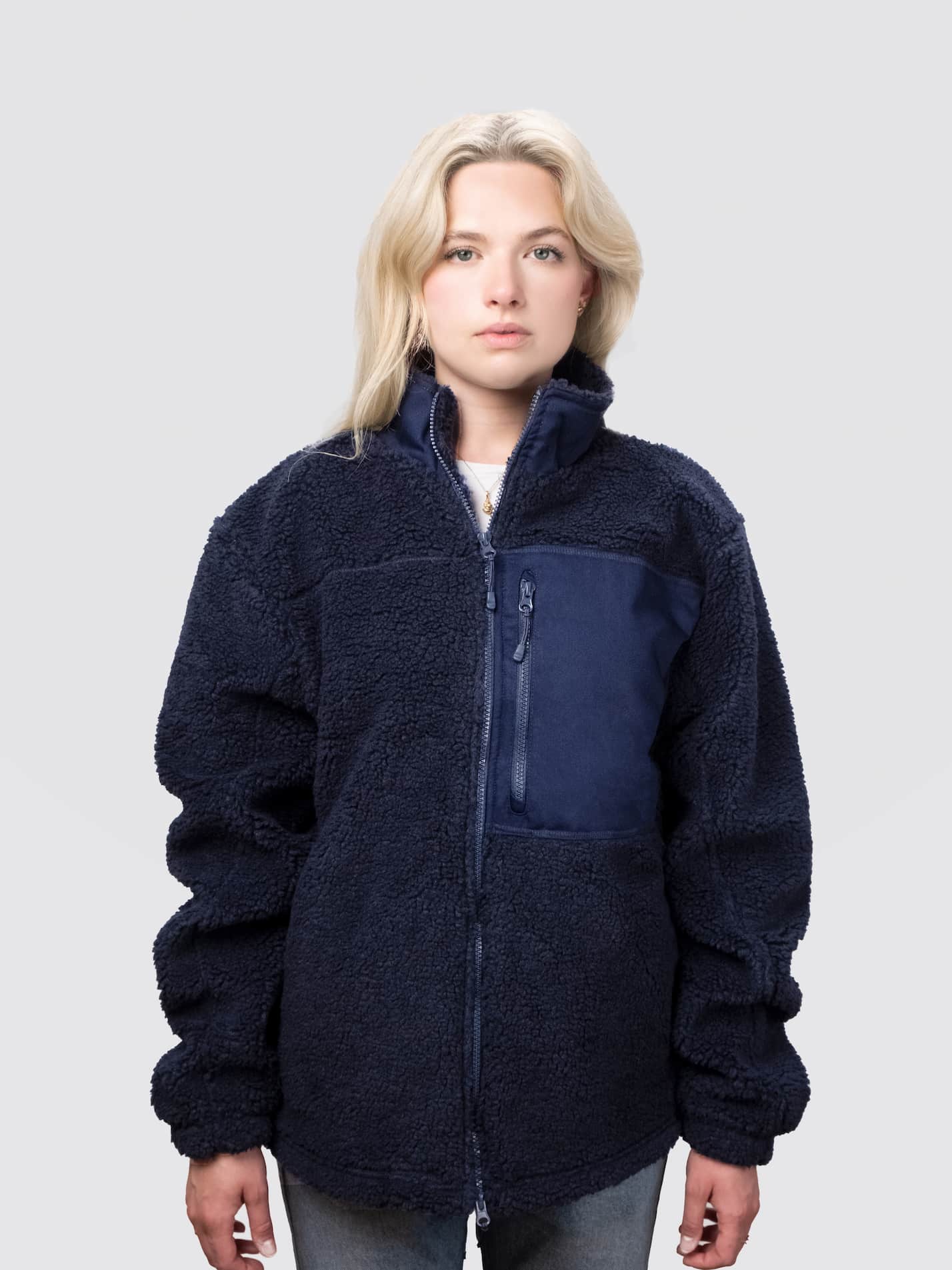 St Aidan's College Durham Unisex Fluffy Sherpa Fleece Jacket