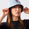 Unisex student bucket hat with embroidered student logo