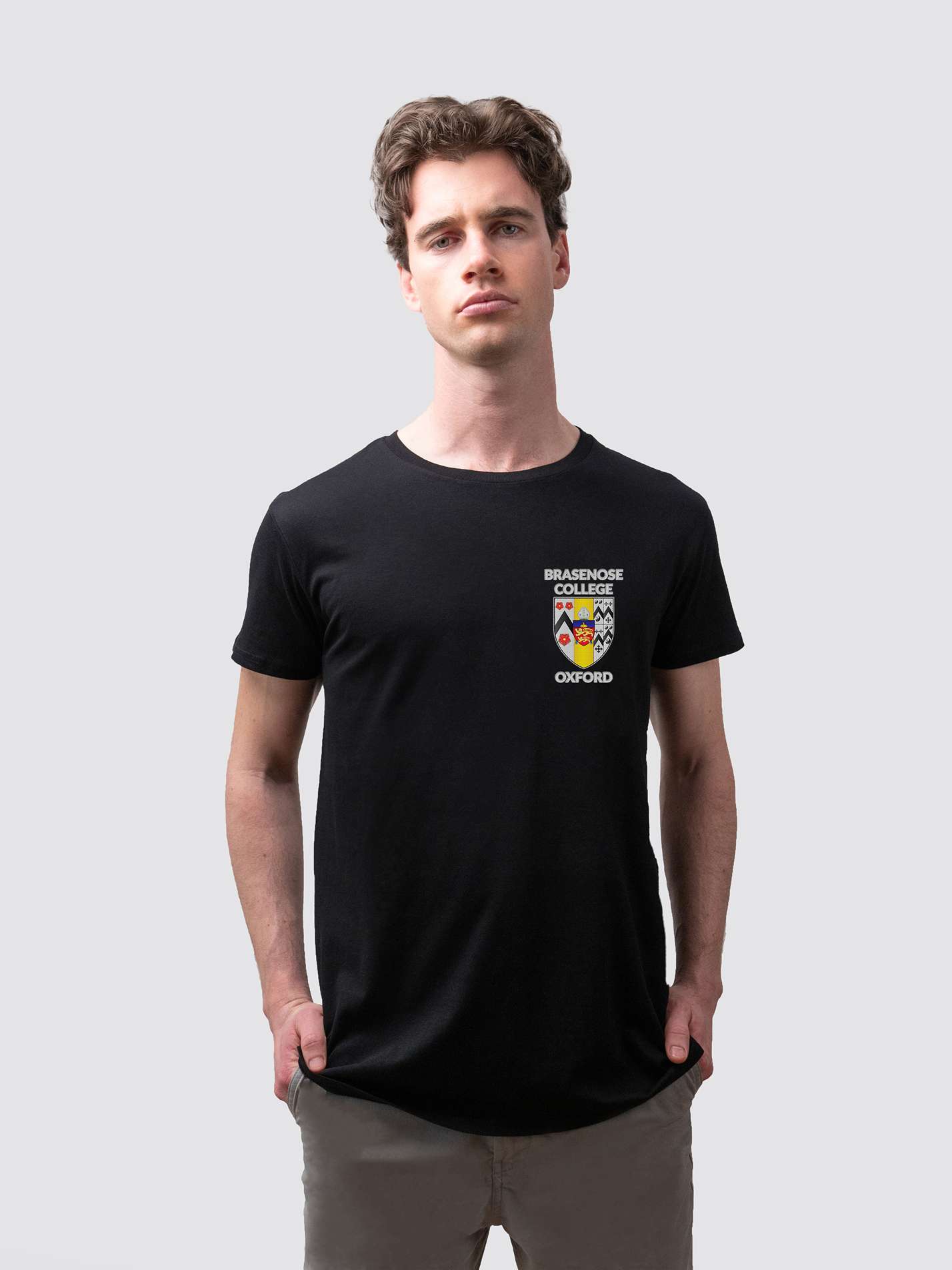 Sustainable Brasenose t-shirt, made from organic cotton