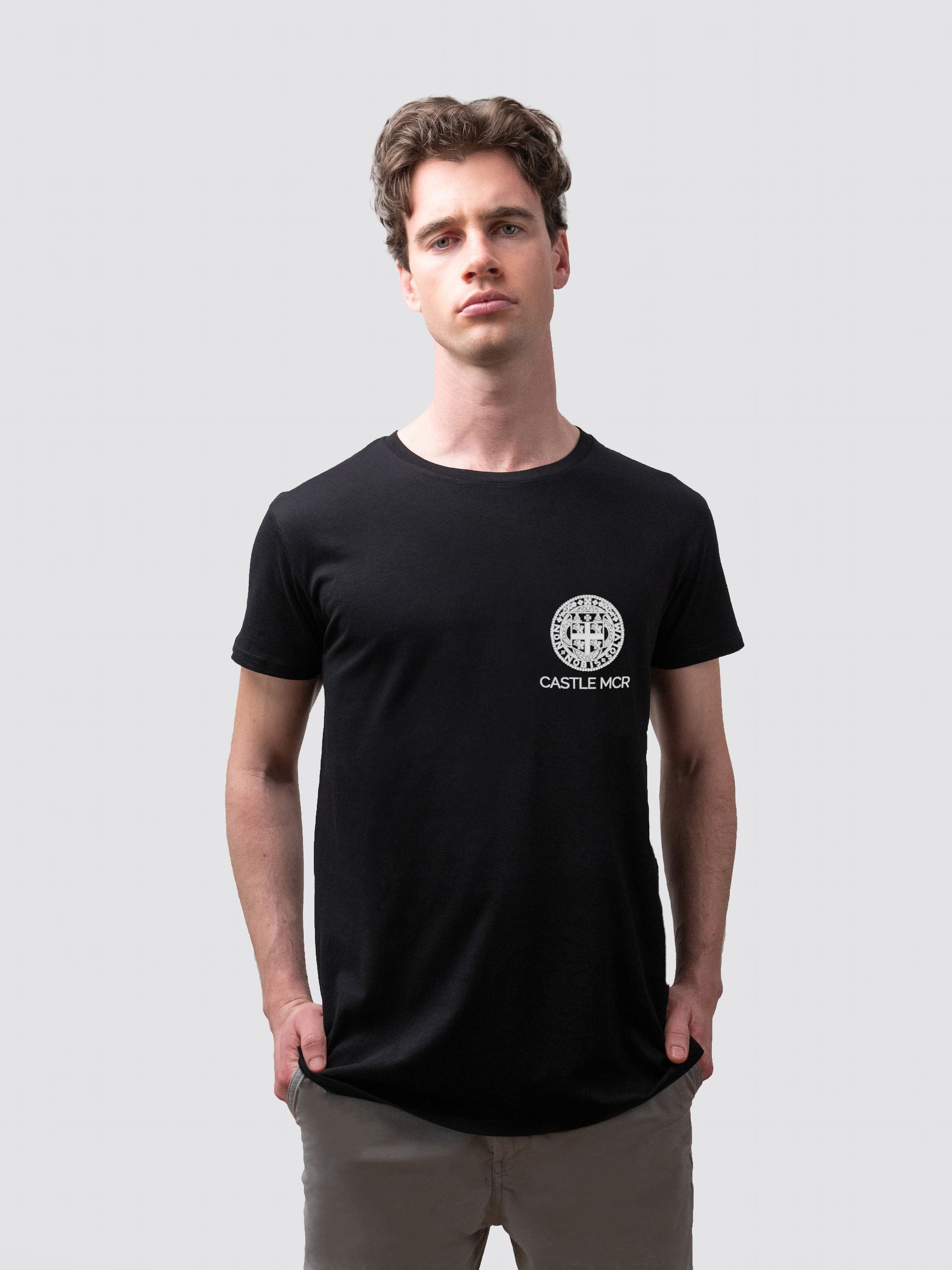 Sustainable Castle MCR t-shirt, made from organic cotton
