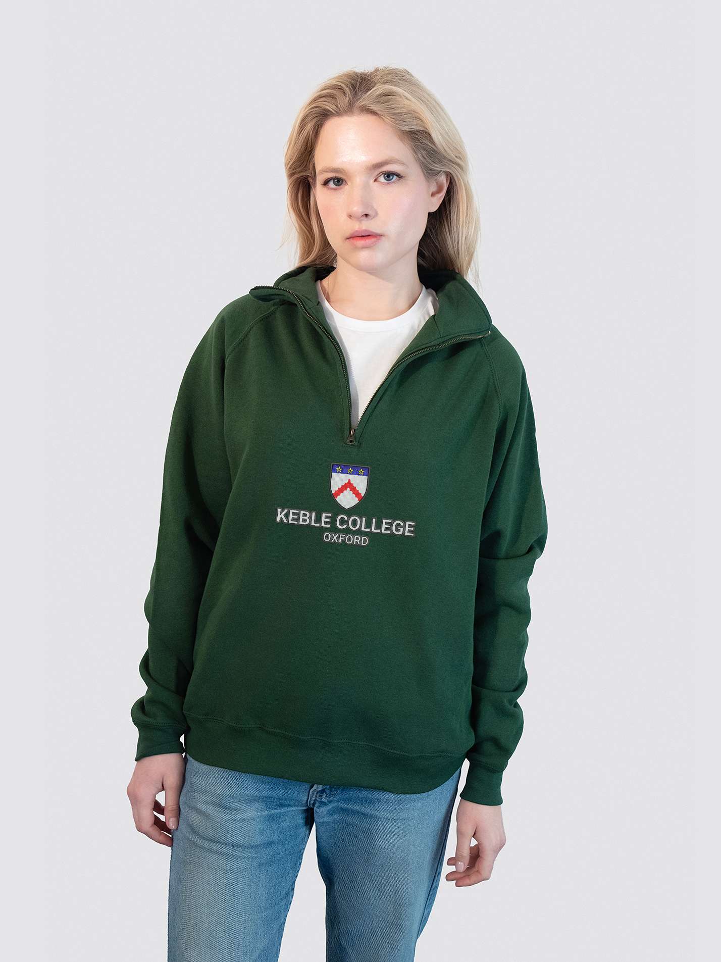 Keble College Oxford JCR Heritage Unisex 1/4 Zip Sweatshirt
