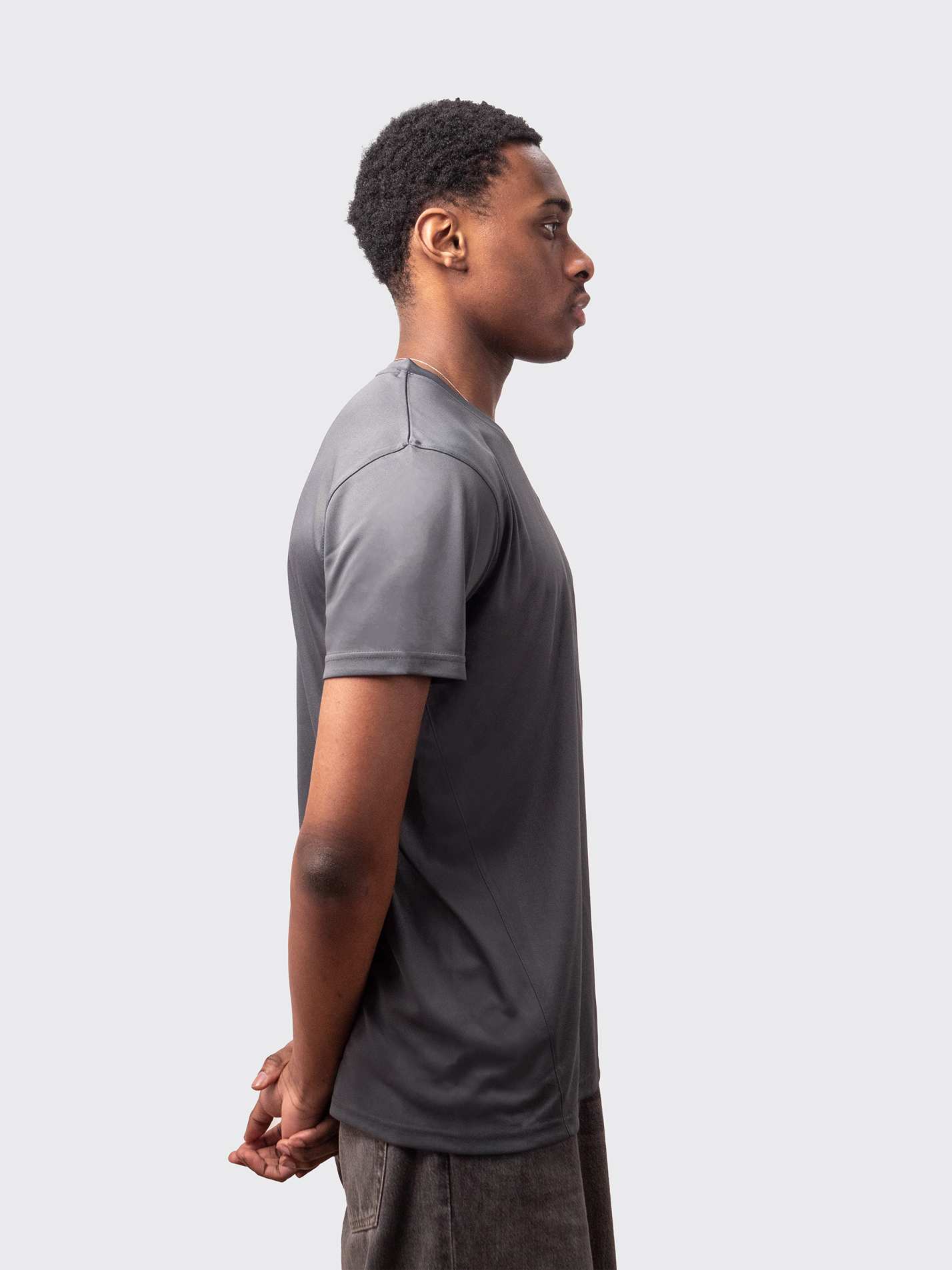 Charcoal performance t-shirt for athletics
