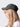 University of York washed black cotton cap, with brass buckle