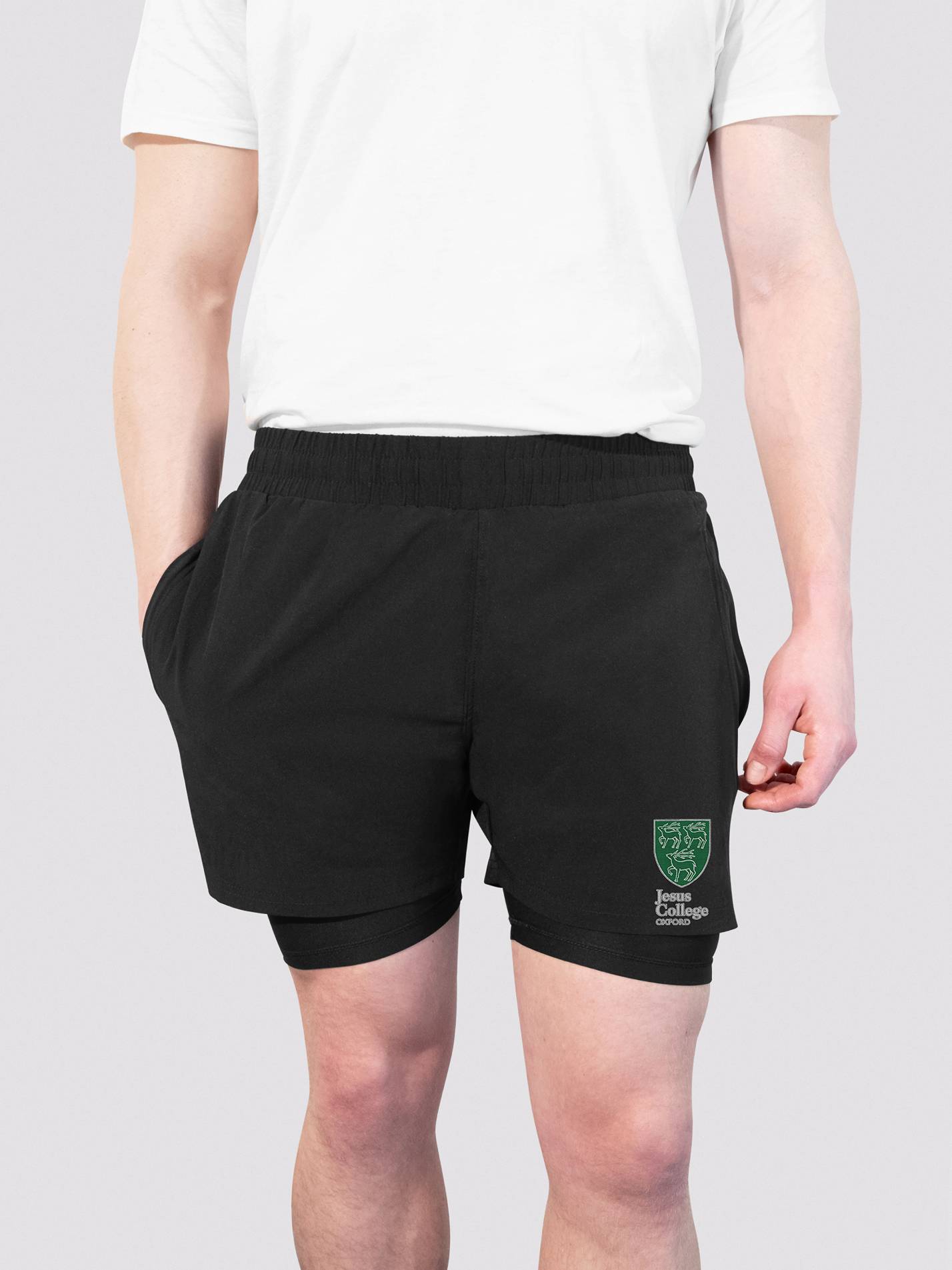 Jesus College Oxford Dual Layer Sports Shorts