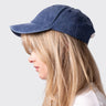 Denim vintage cap, with embroidered King's College crest