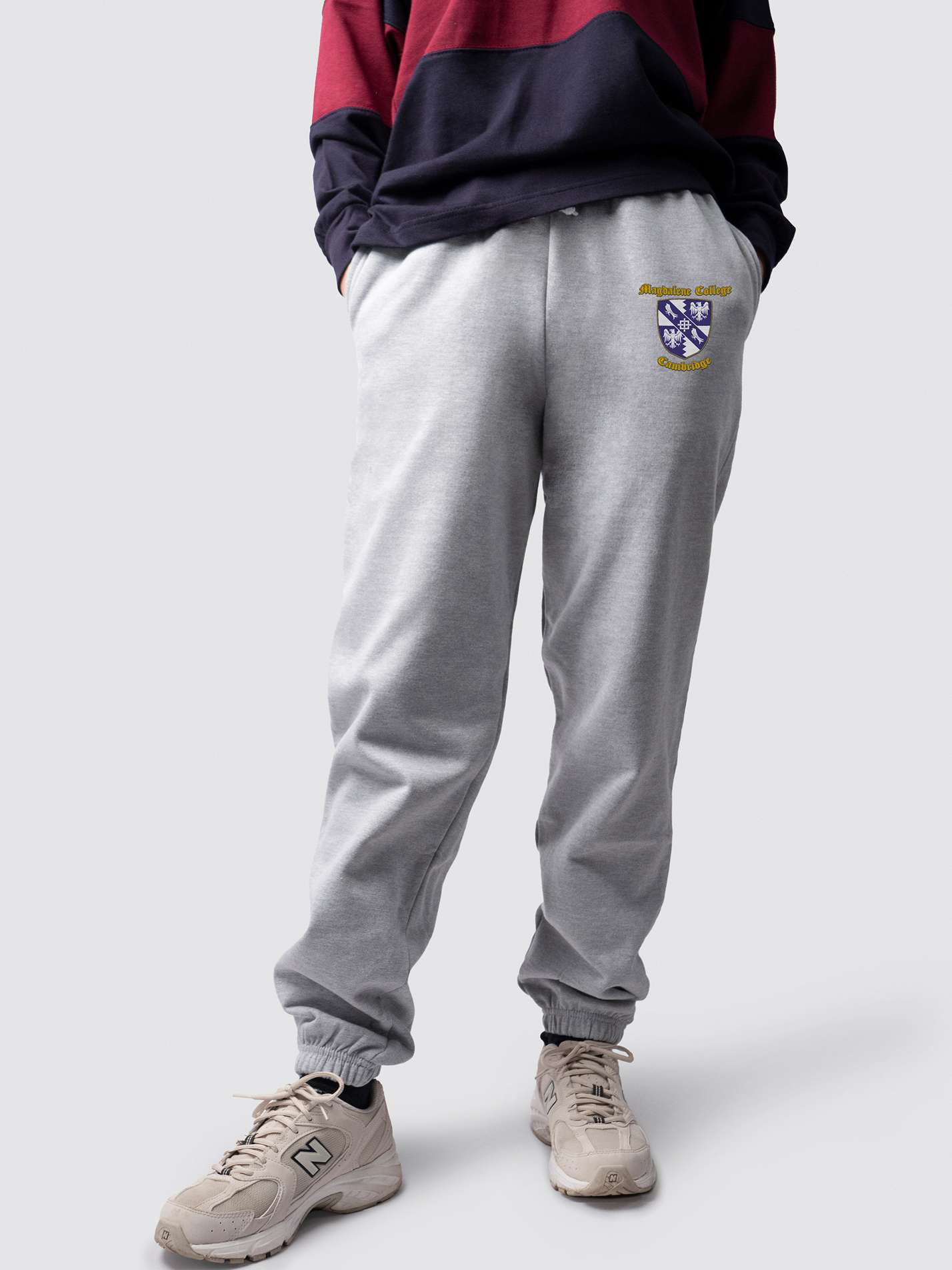 undergraduate cuffed sweatpants, made from soft cotton fabric, with Magdalene logo