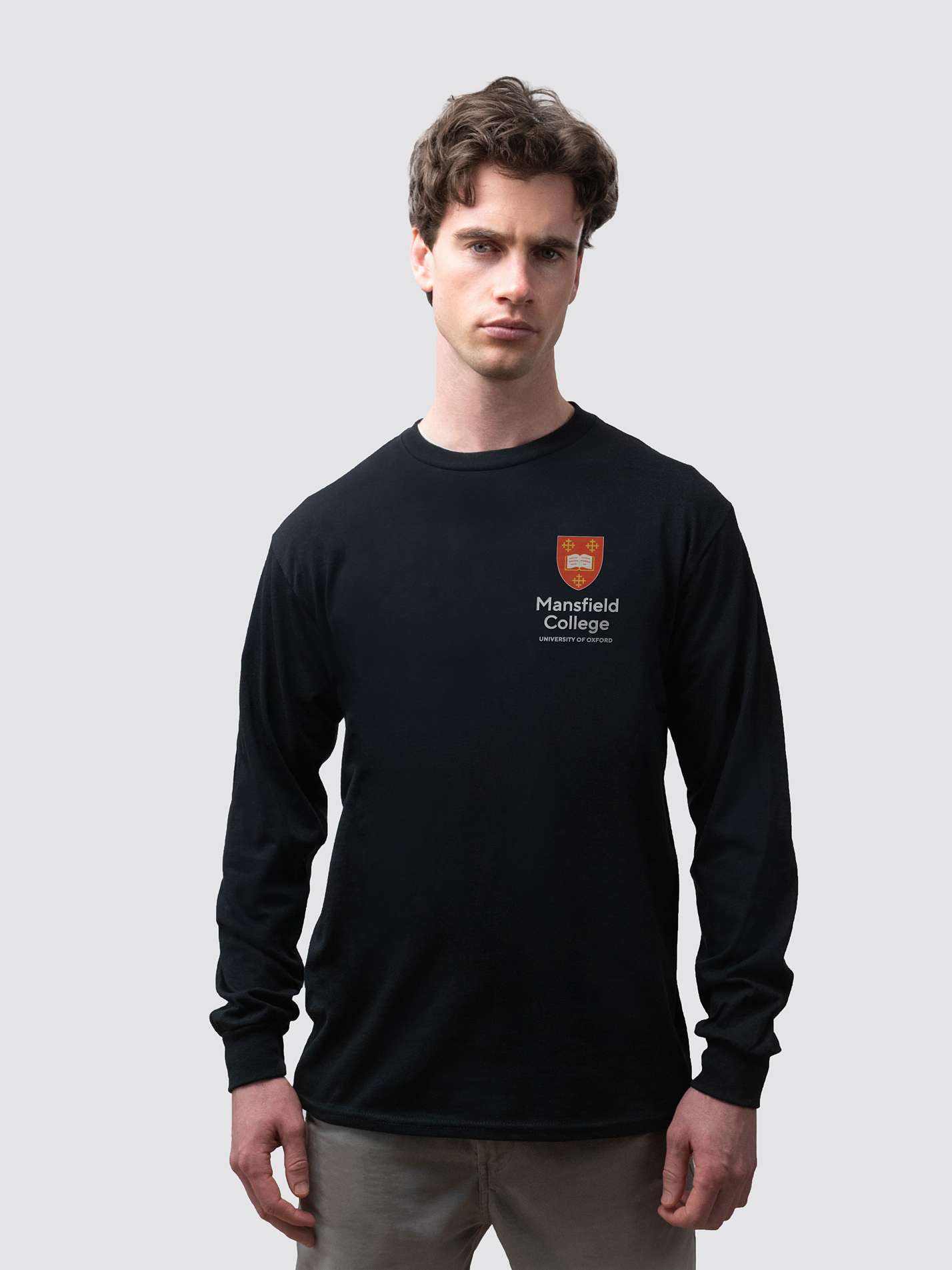 Mansfield College Oxford Unisex Cotton Long Sleeve T-Shirt