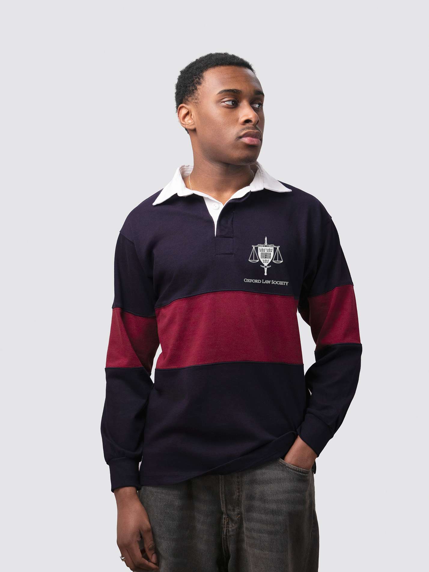 Oxford Law Society Unisex Panelled Rugby Shirt