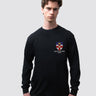 Premium long-sleeve college t-shirt, with the University Logo on the left chest
