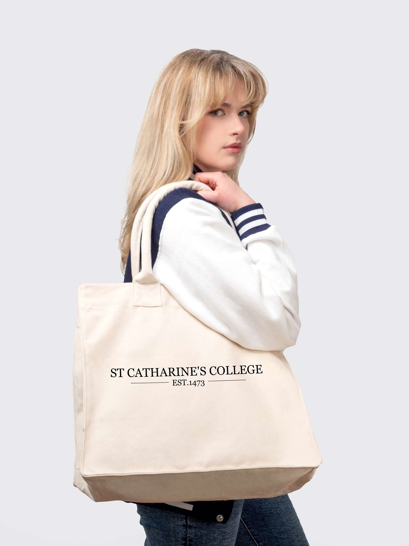 St Catharine's College Cambridge Cotton Canvas Shopper