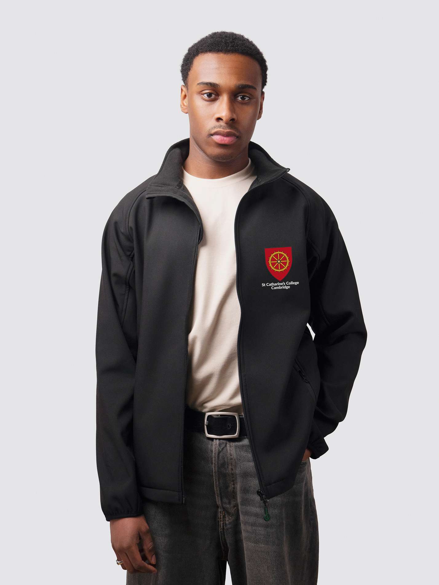Redbird Apparel, men’s soft shell jacket with left chest embroidery