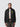 fluffy black full zip sherpa fleece, with embroidered college crest on the left chest