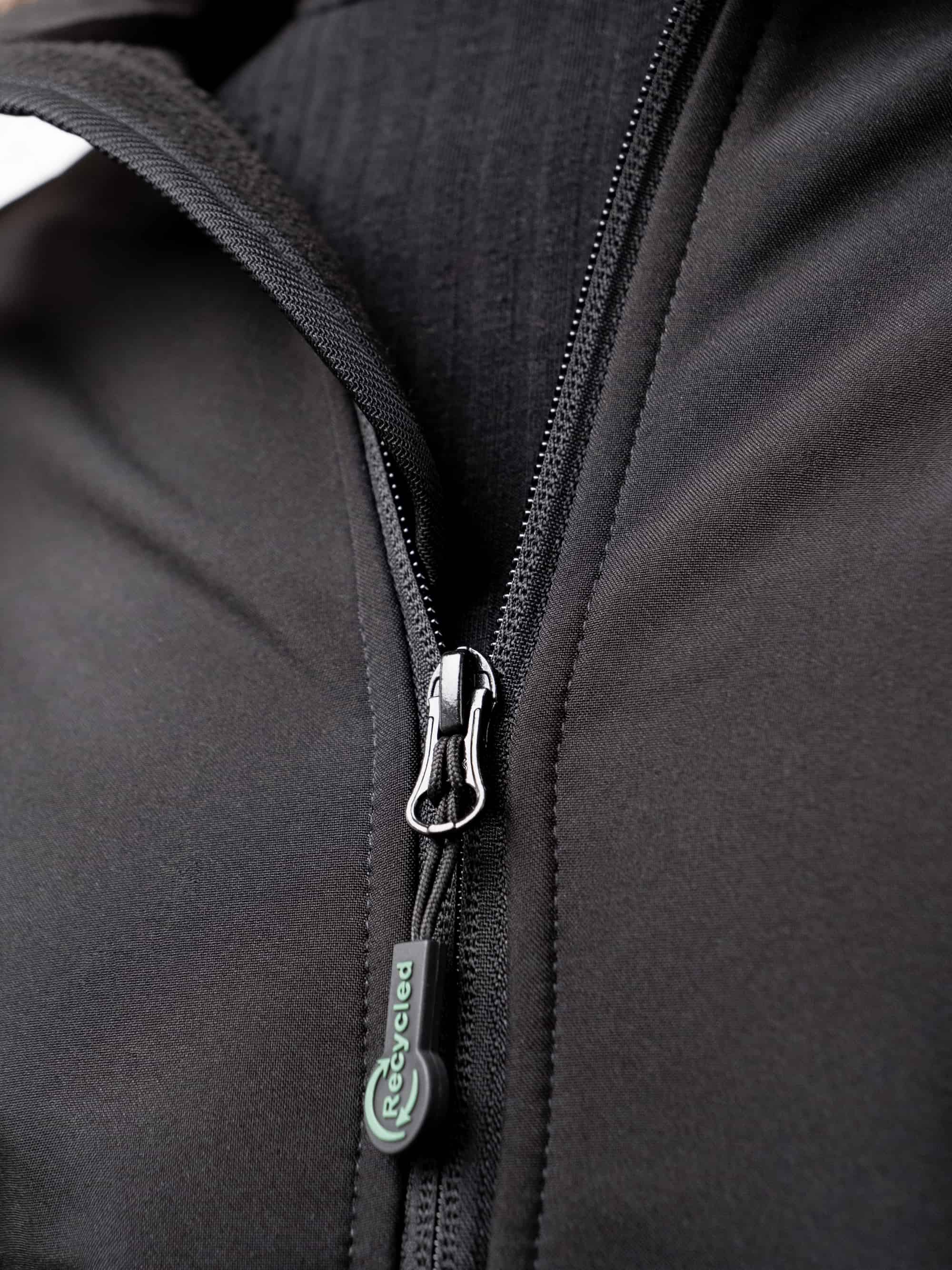 Eco-friendly zipper made from post-consumer recycled material