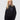 St Hugh's crest on the front of a black, crew-neck sweatshirt