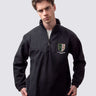 Oxford university fleece, with custom embroidered initials and St Peter's crest