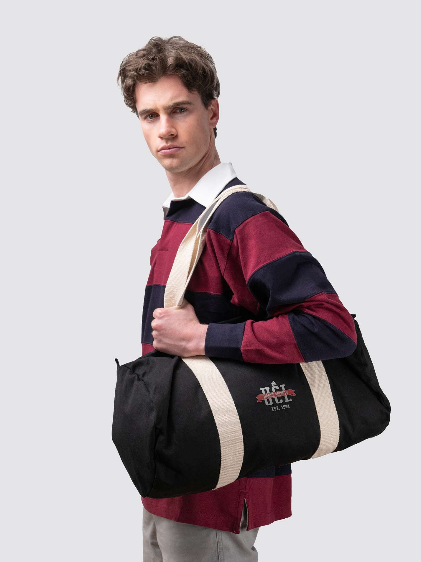 UCL Dance Society Competition Team Organic Cotton Canvas Barrel Bag