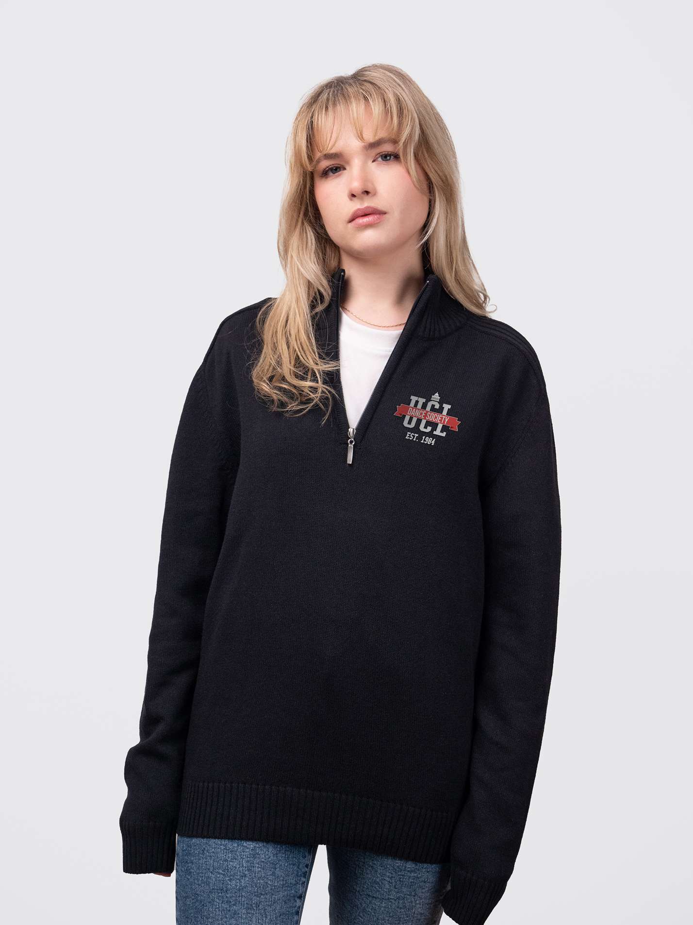 UCL Dance Society Competition Team Sustainable Unisex Zip-Neck Jumper