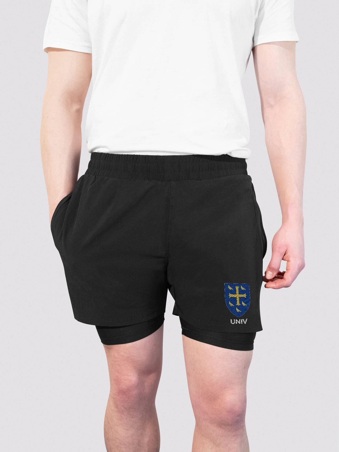 University College Oxford Dual Layer Sports Shorts