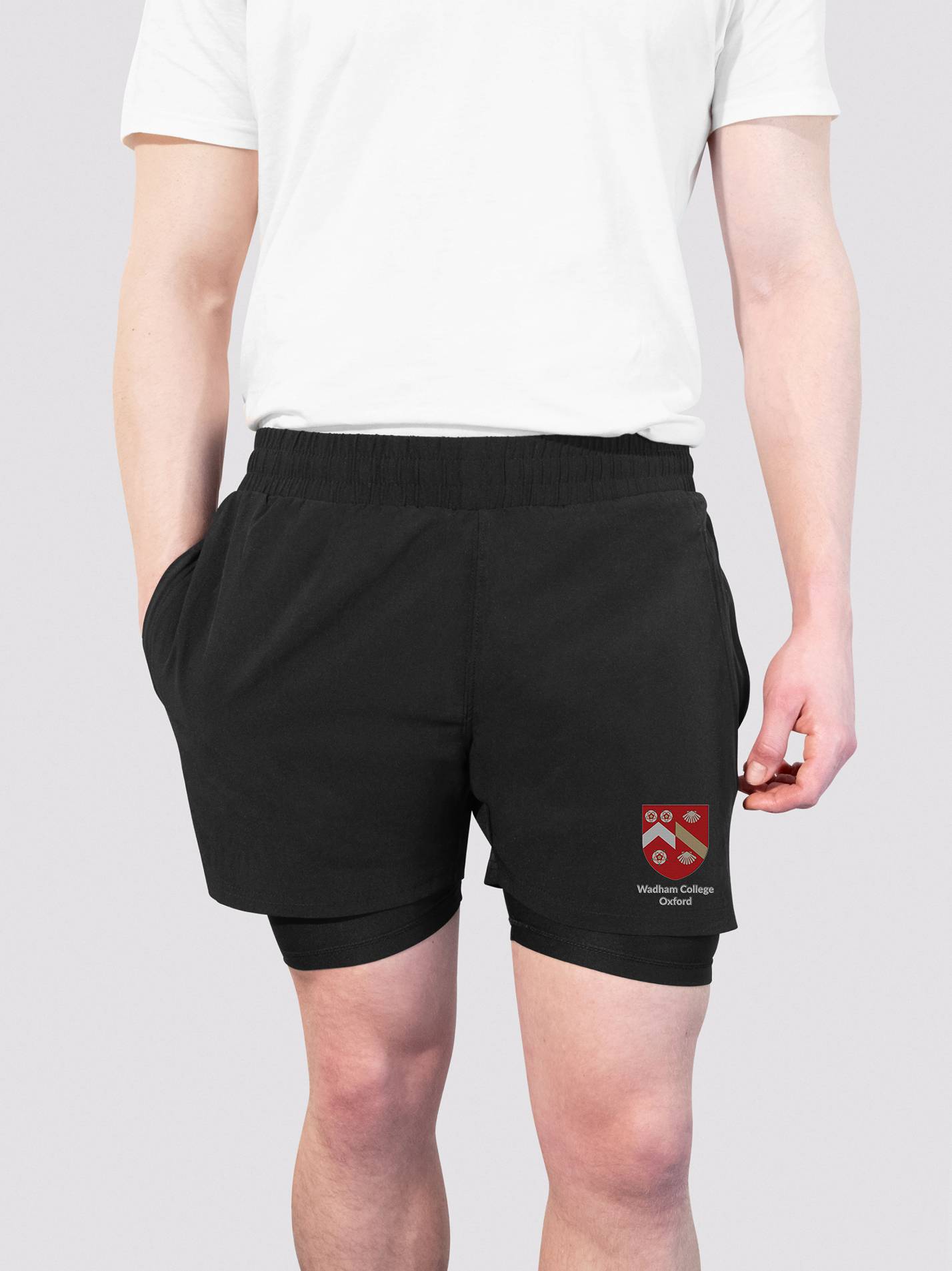Wadham College Oxford Dual Layer Sports Shorts